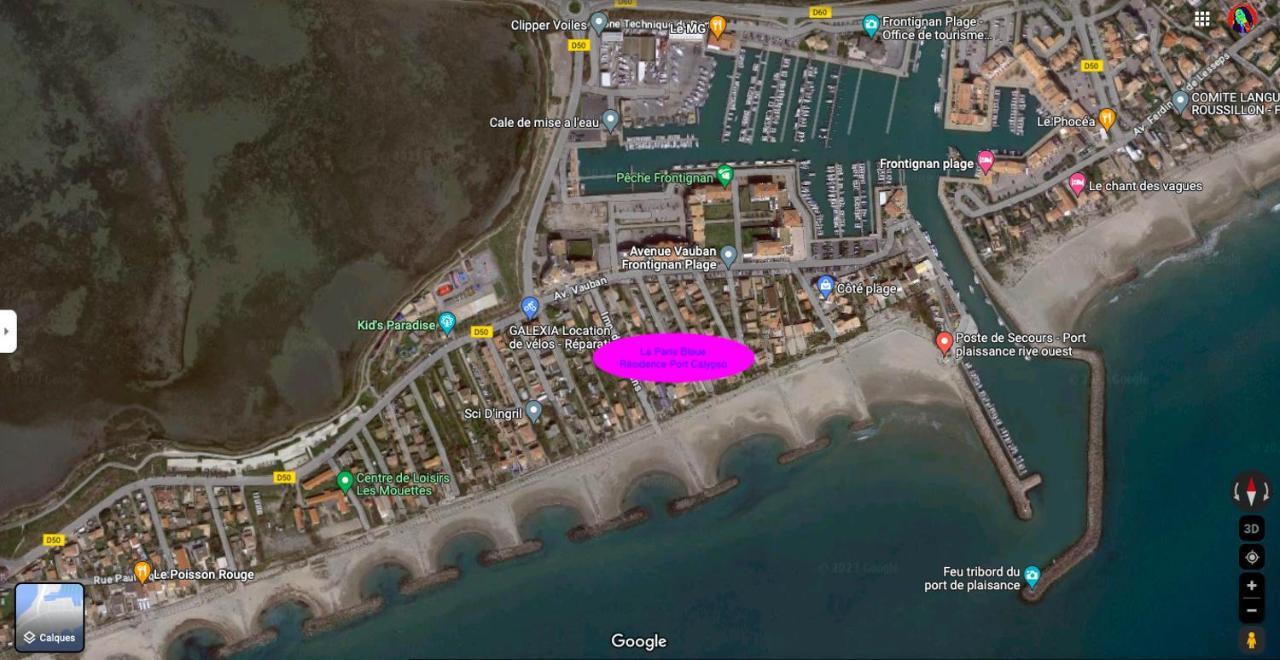 La Perle Bleue, 100 M De La Plage, Parking, Wifi Frontignan Εξωτερικό φωτογραφία